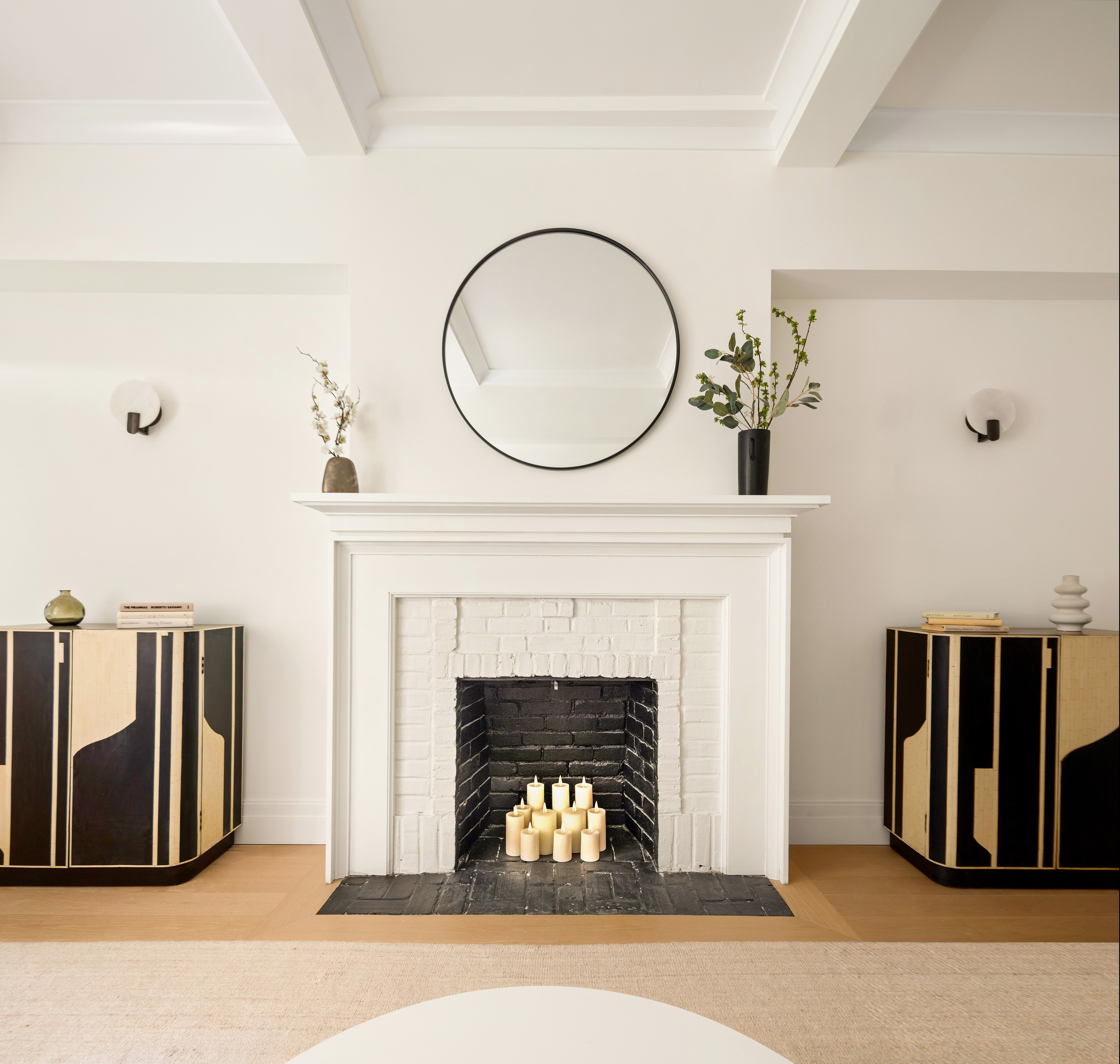 Original decorative fireplace