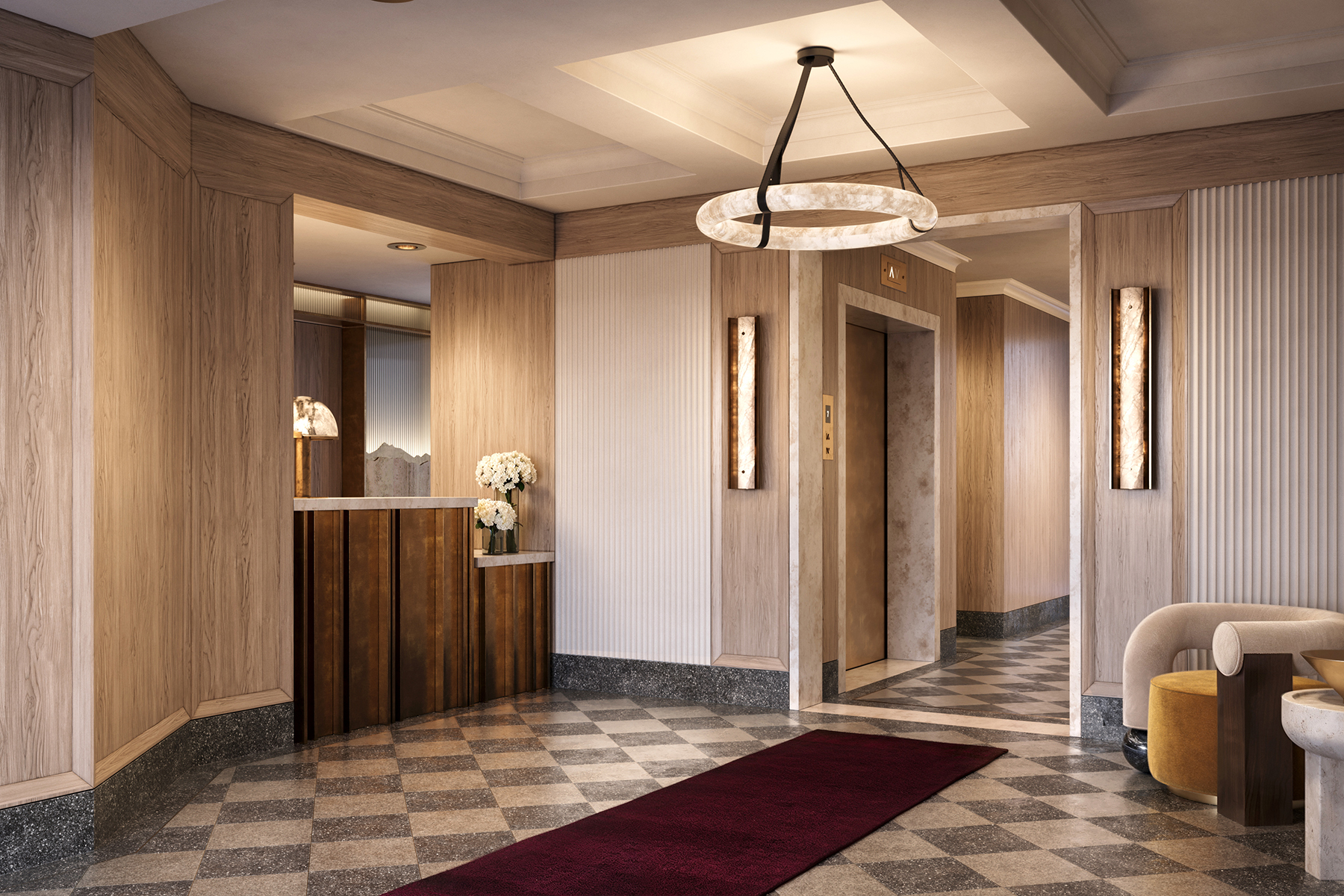 Newly designed lobby