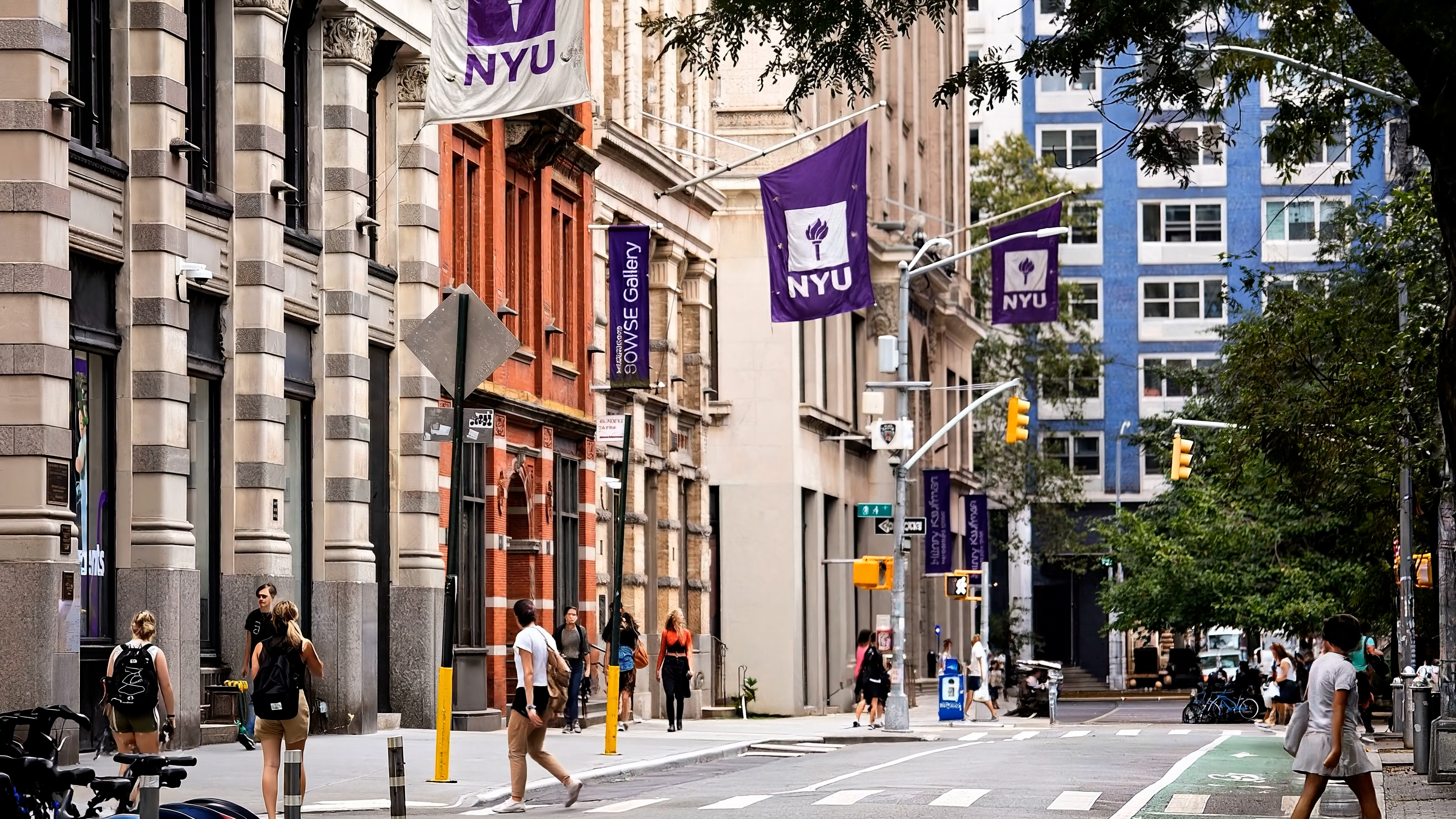 NYU campus in Greenwich Village